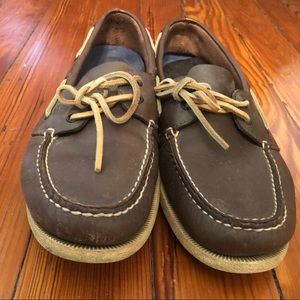 Men’s Sperry Top-sider loafers - Brown Leather - Size 10M
